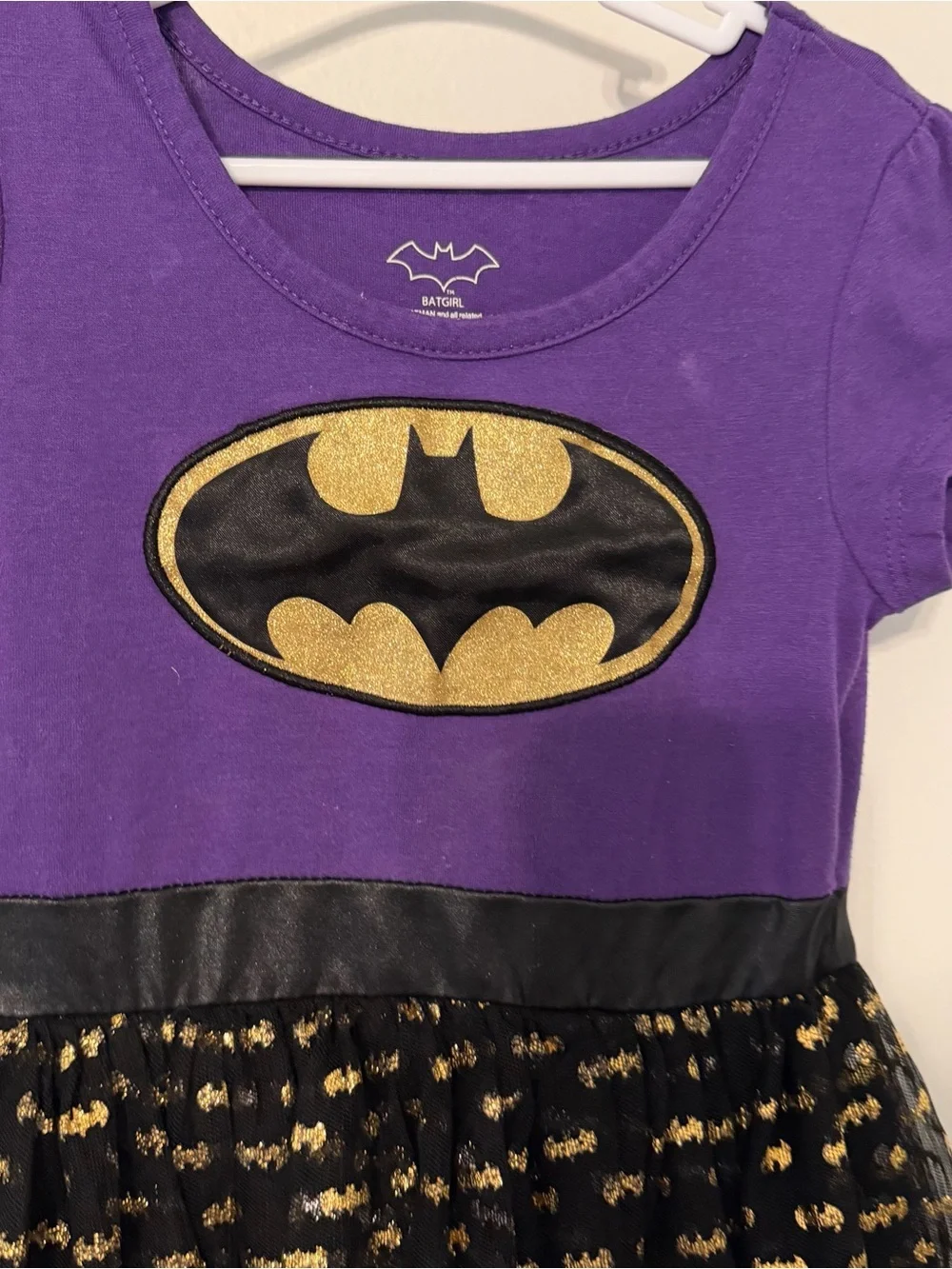 DC Comics Batgirl Purple Tutu‎ Dress Girls Size 4T